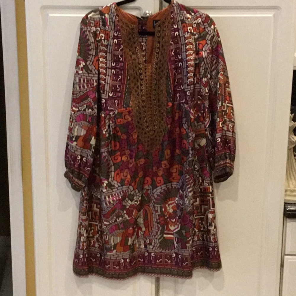 Nicole Miller Collection Silk Boho Dress